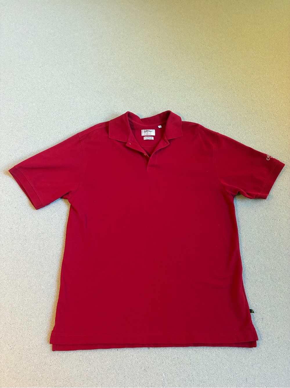 Callaway Golf Sport “Solid Driver”Polo Shirt - Classic Short Sleeve - L